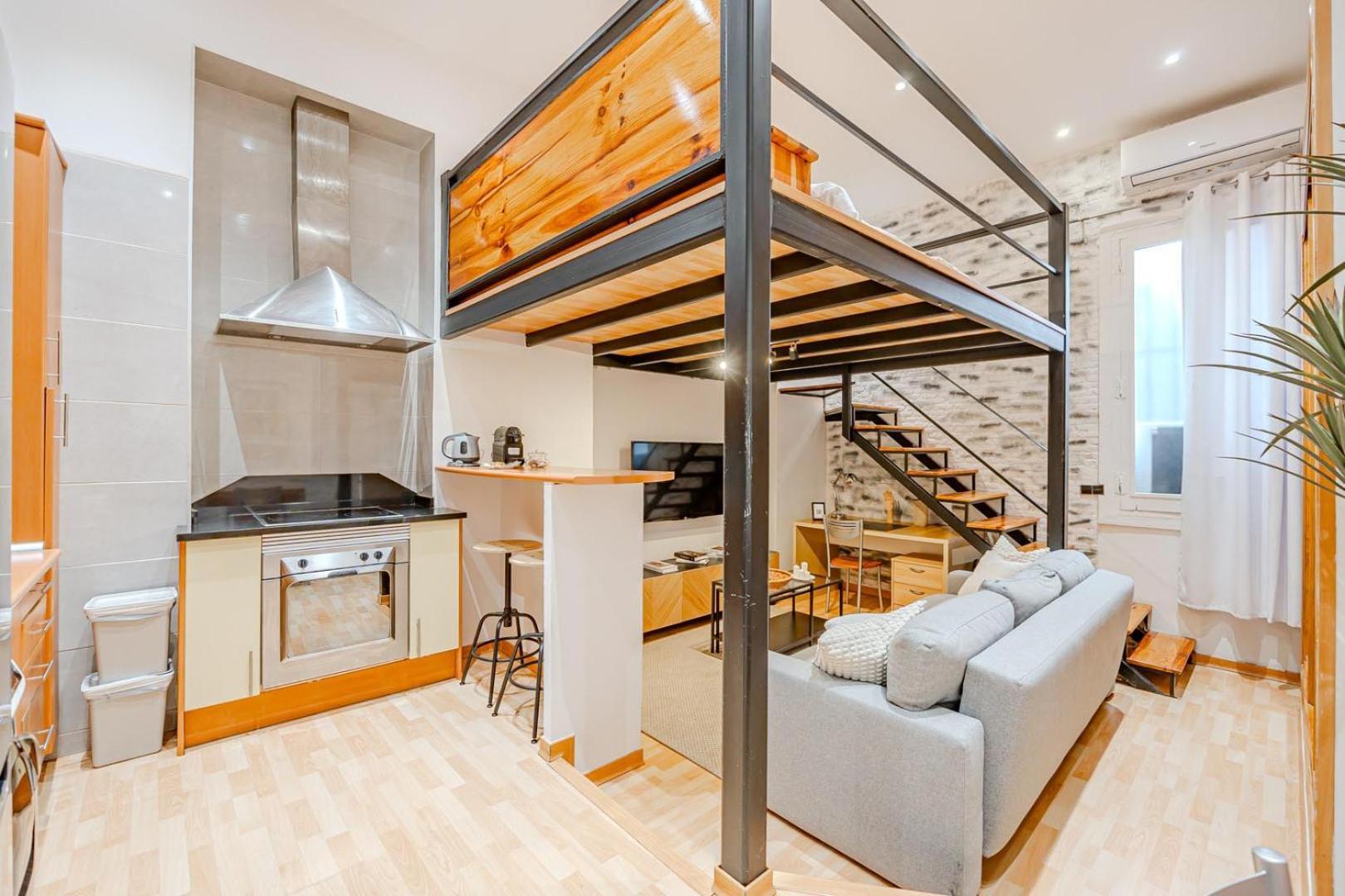 Increible Loft A 5 Min Del Retiro & Wizink Apartment Madrid Exterior photo
